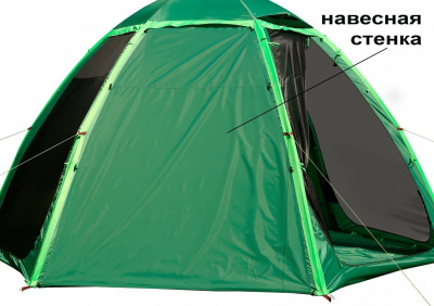 Летняя палатка-шатёр Лотос 5 Опен Эйр М (360х320/205 см)