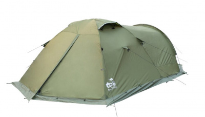 Палатка Экспедиционная Tramp Cave 3 Green (V2)