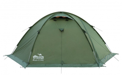Палатка Экспедиционная Tramp Rock 3 Green (V2)