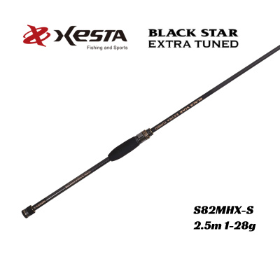 Спиннинг Xesta Black Star Extra Tuned S82MHX-S Long Range Swayer 2.5m 1-28gr