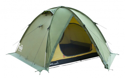 Палатка Экспедиционная Tramp Rock 3 Green (V2)